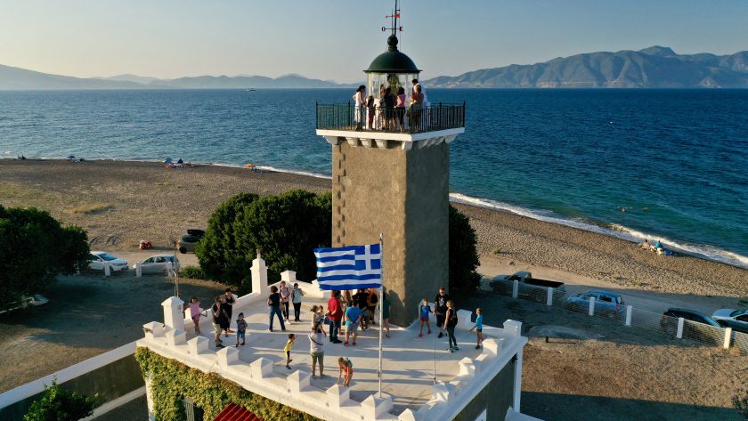 Ο φάρος της Αρκίτσας από drone